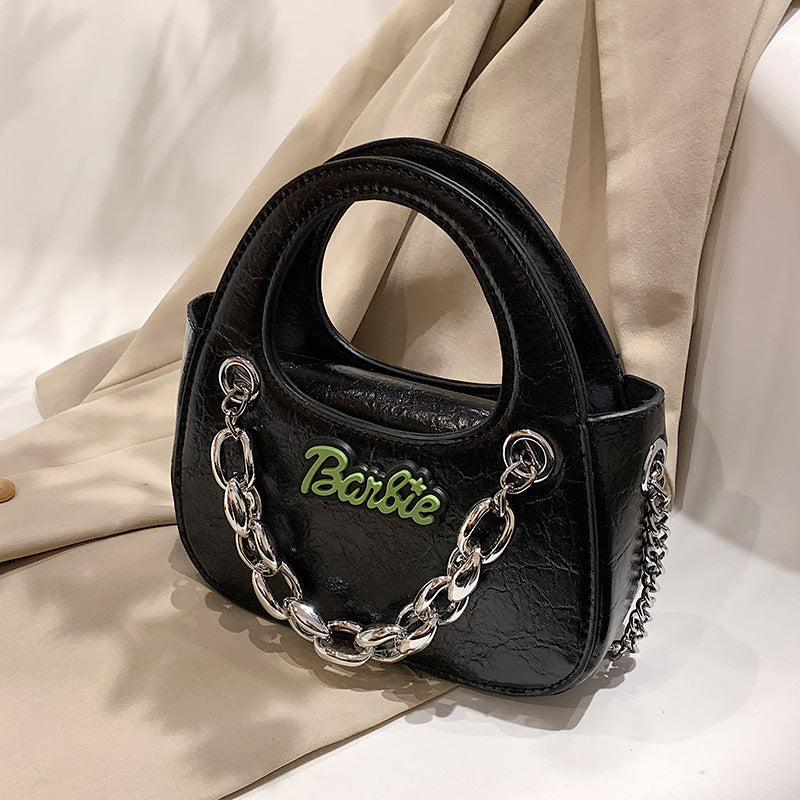 Sac bandoulière Pop Chain couleur unie 