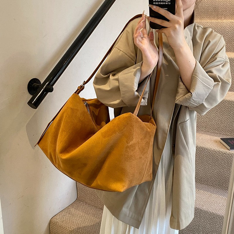 Sac à bandoulière givré décontracté de grande capacité pour femme