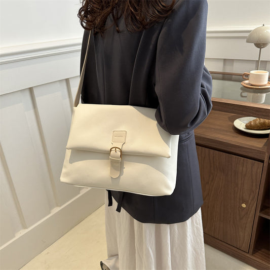 Sac à bandoulière carré à rabat en PU pour femme, grande capacité, tendance, été 