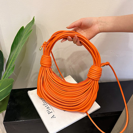 Sac à main tissé multicolore créatif à la mode pour femmes 