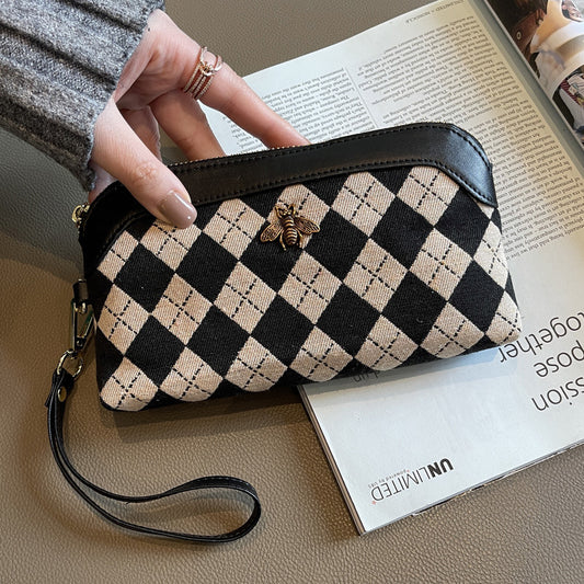 Women'S Fashion Bee Decoration Double Zipper Coin Purse