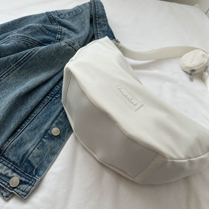 Sac à bandoulière en tissu Oxford à fermeture éclair pour femme, style décontracté et tendance, grande capacité 