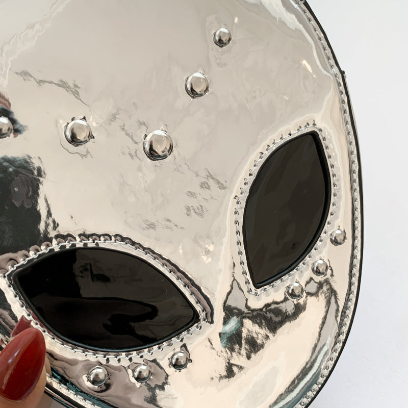 Sac bandoulière gothique créatif à rivets Alien