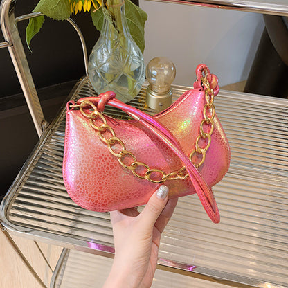 Sac à bandoulière à chaîne multicolore tendance 