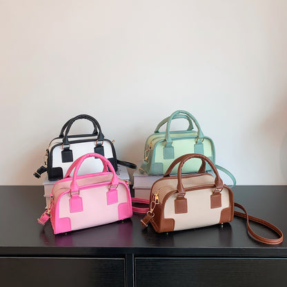 Sac à bandoulière grande capacité à blocs de couleurs tendance 