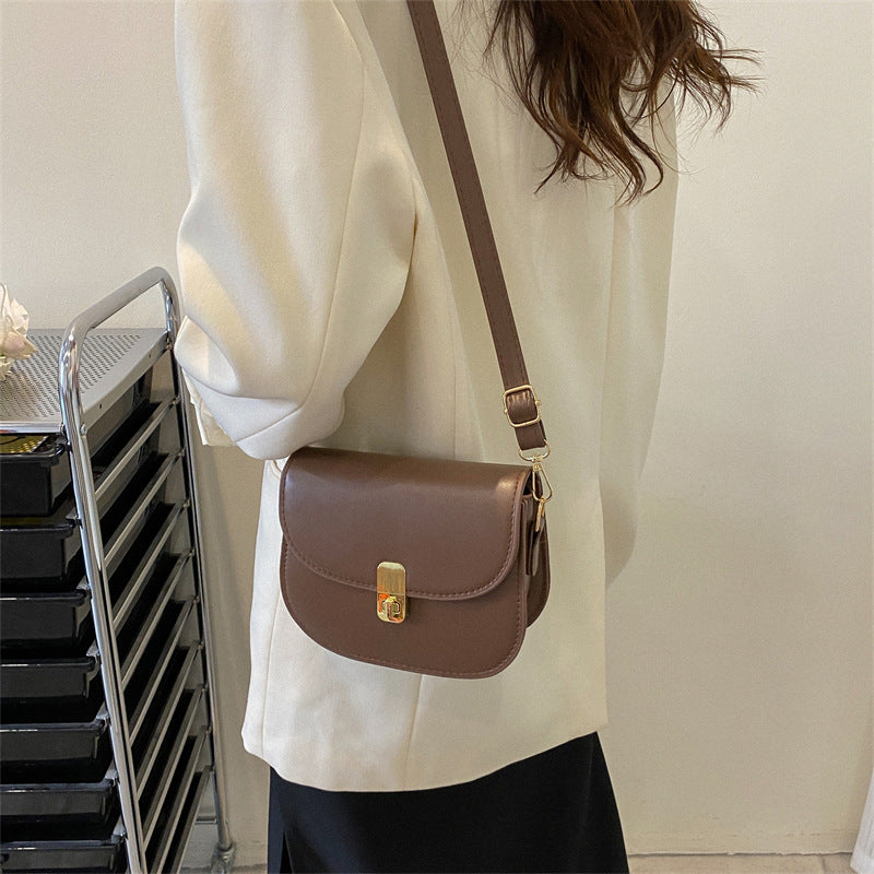 Simple Solid Color Clutch Crossbody Bag