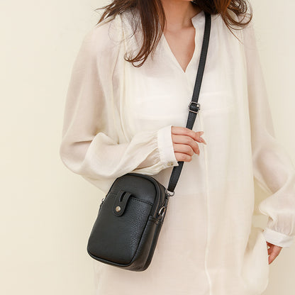 Mini sac à bandoulière simple de couleur unie