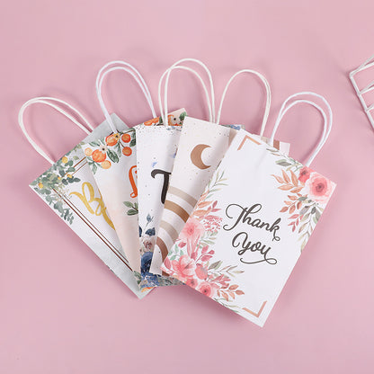 Sac de rangement à poignée imprimée simple et tendance, pour accessoires de vêtements 