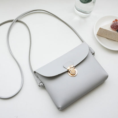 Women Casual Clamshell Design Solid Color Crossbody Bag