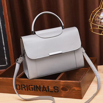 Fashionable Simple Solid Color Portable HandBags Shoulder Bag