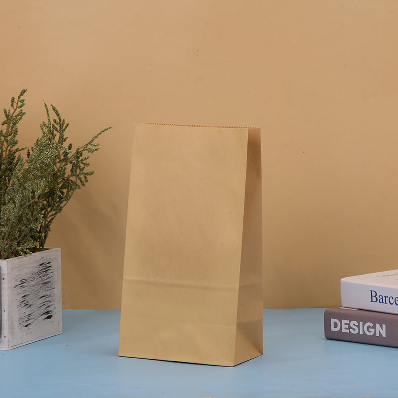 Sacs d'emballage créatifs en papier kraft de couleur unie pour fêtes 