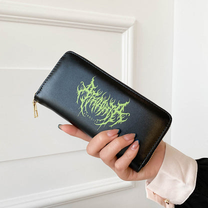 Women Fashion Graffiti Print Multi-Card Slot Long Coin Purse