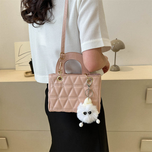 Women'S Fashion Solid Color Rhomboid Handbag