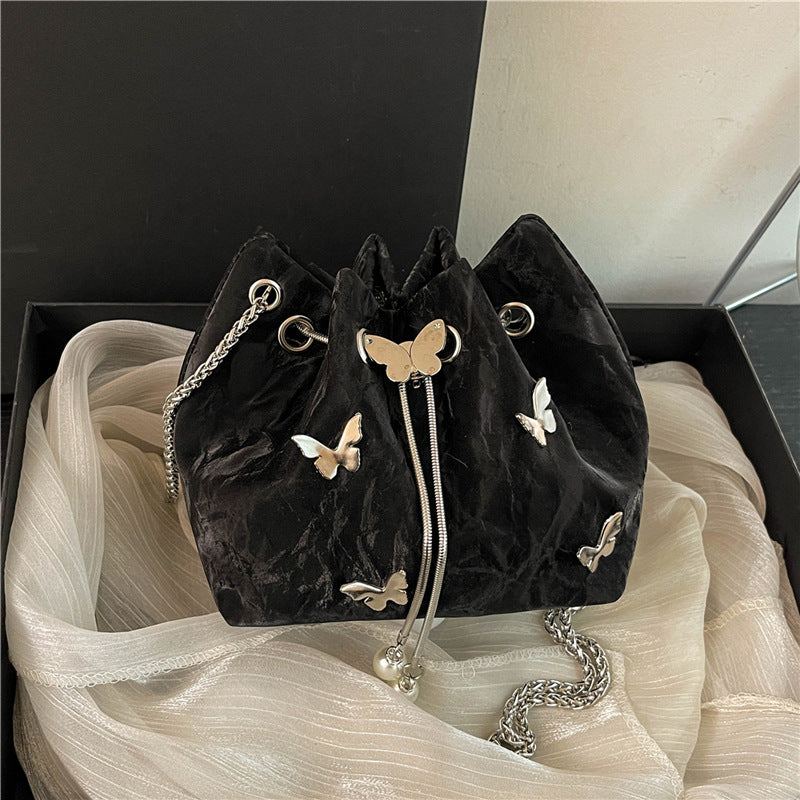 Autumn Women Fashion Elegant Butterfly Chain Shoulder Bag
