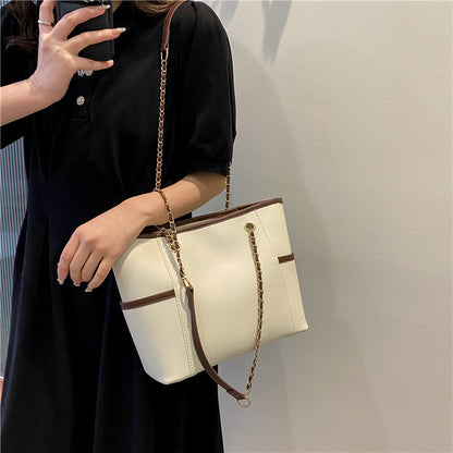 Sac à bandoulière carré en PU pour femme, grande capacité, tendance 