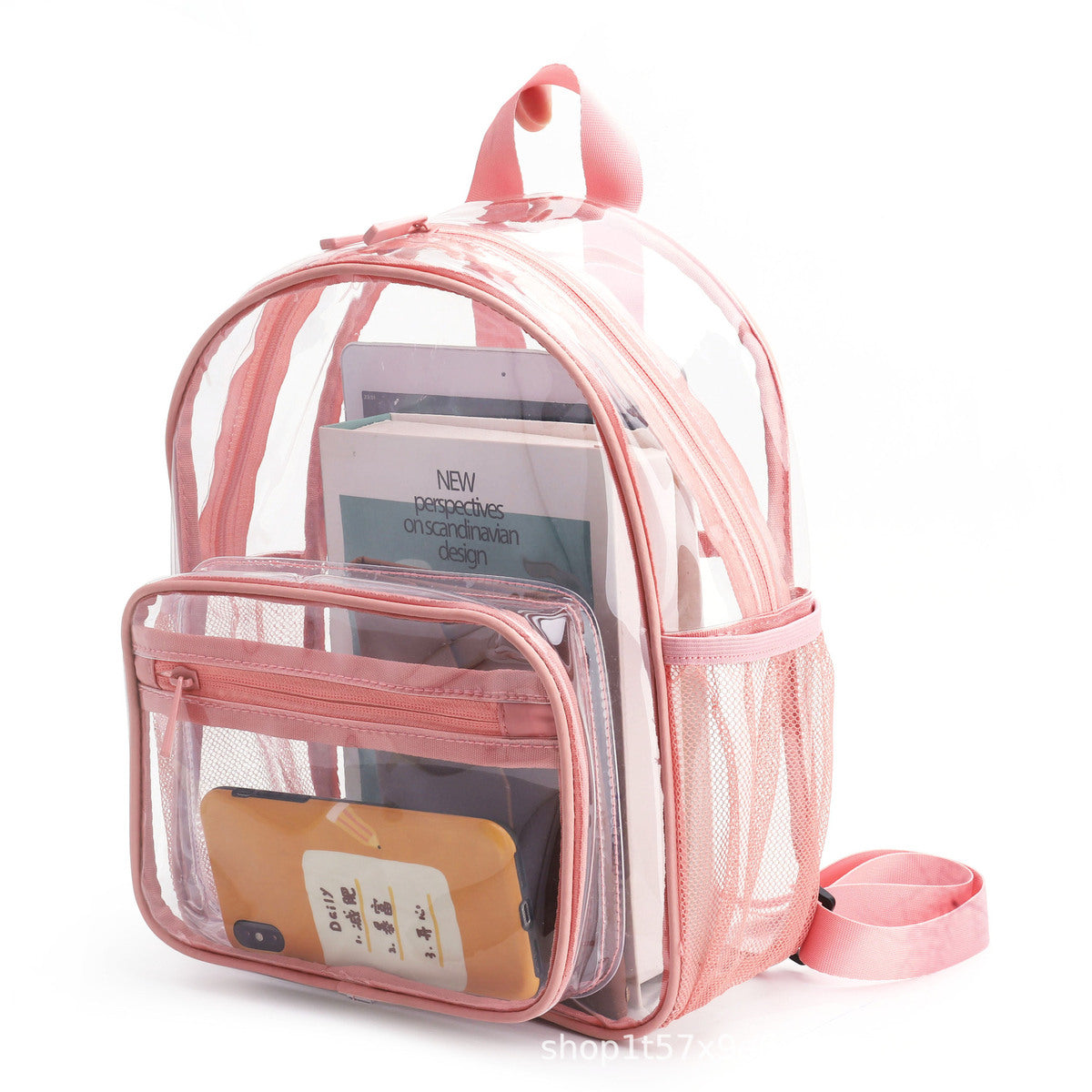 Fashionable Large Capacity Waterproof Simple PVC Clear Backpack
