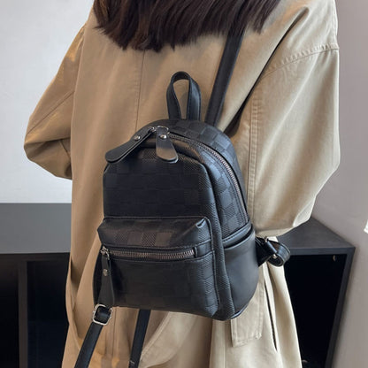 Women Fashion Solid Color Large Capacity Backpack