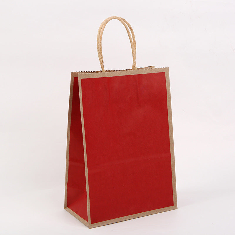 Kraft Paper Multicolor Shopping Storage Gift Bag