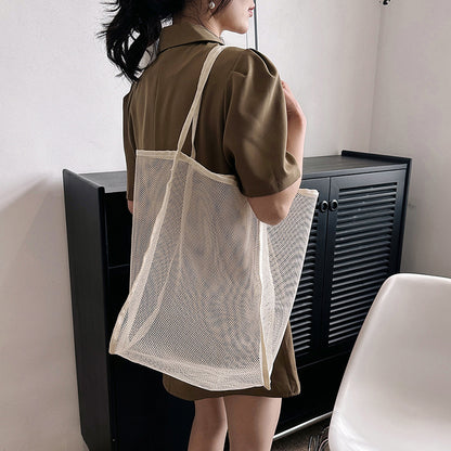 Women Summer Fashionable Simple Casual Large Capacity Shoulder Bag