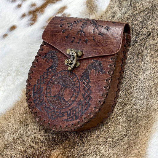 Vintage Medieval Belt Coin Purse