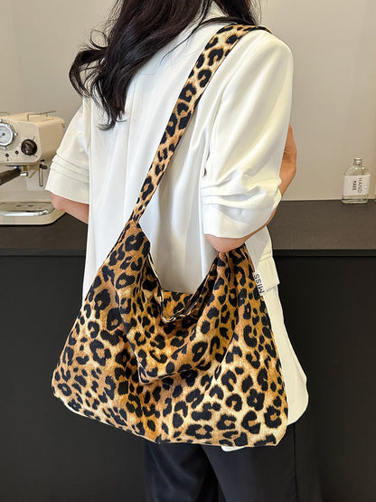 Women Casual Large-Capacity Small Tiny Flower Printed Canvas Tote Bag