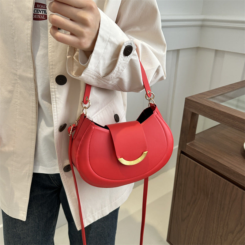 Women Fashion Casual Solid Color Shoulder Bag