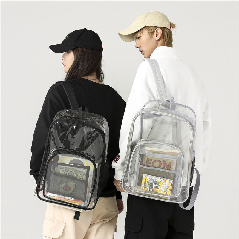 Unisex Fashion Clear Backpack Pvc Backpack