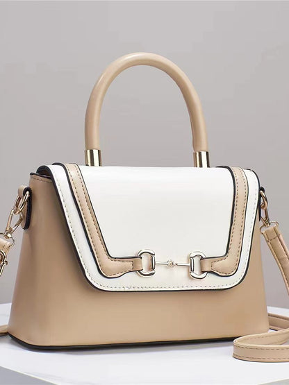 Sacs à main de grande capacité à contraste de couleurs tendance 