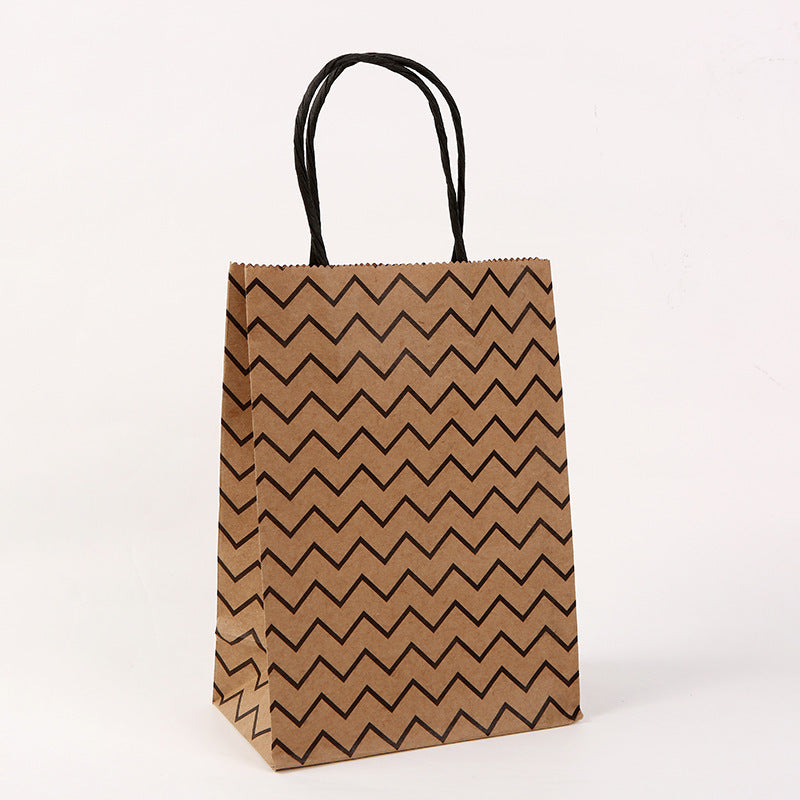 Kraft Milk Tea Takeaway Packaging Shopping Tote Packaging Bag