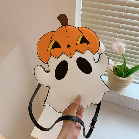 Sac à bandoulière citrouille amusant et créatif pour Halloween 