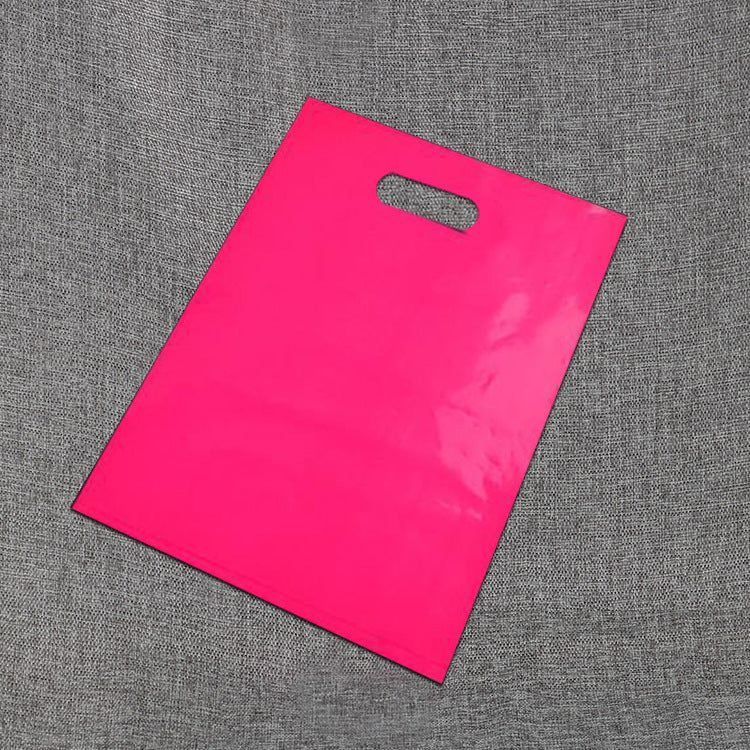 PE Solid Color Plastic Shopping Gift Bag