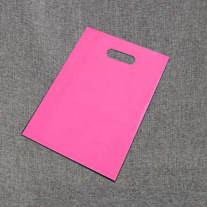 PE Solid Color Plastic Shopping Gift Bag