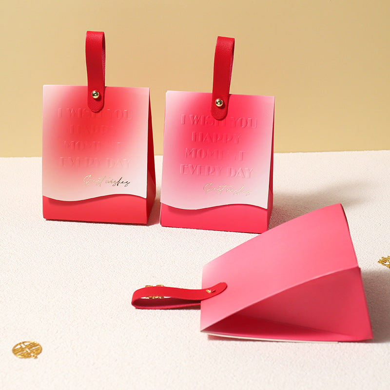 Sac d'emballage cadeau pour bonbons de mariage, simple et créatif, dégradé 