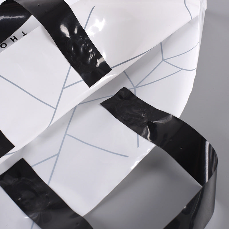 Sac fourre-tout en plastique à motif géométrique simple 