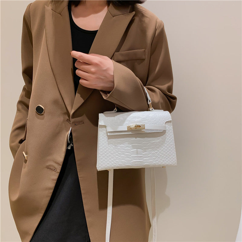 Fashion Solid Color Large Capacity Shoulder Bag