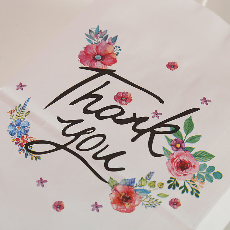 Sac fourre-tout en papier kraft imprimé alphabet pour emballage cadeau 