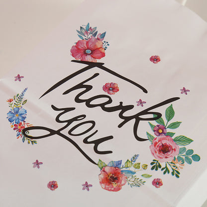 Sac fourre-tout en papier kraft imprimé alphabet pour emballage cadeau 