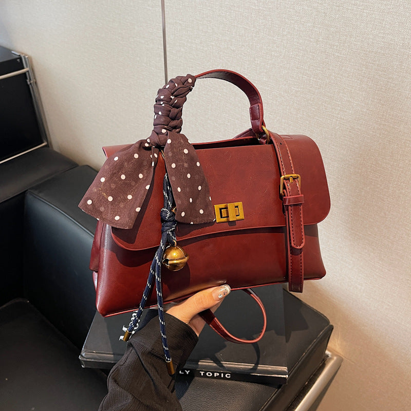 Sac à main simple de couleur unie 