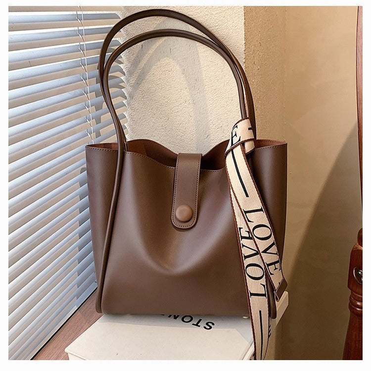 Women Fashionable Large Capacity PU Tote Bag