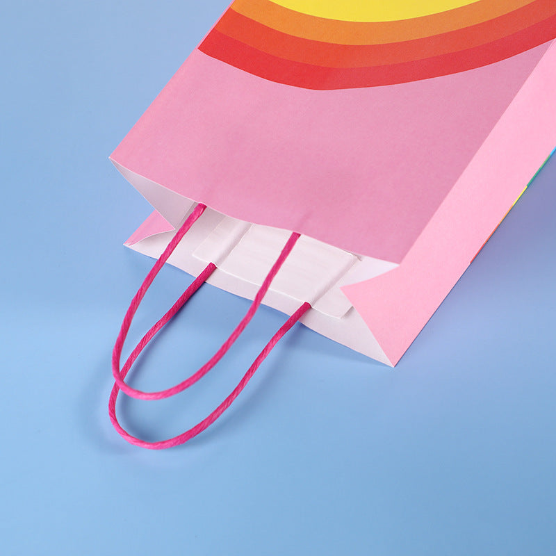 Sac de rangement imprimé arc-en-ciel tendance pour accessoires de vêtements 