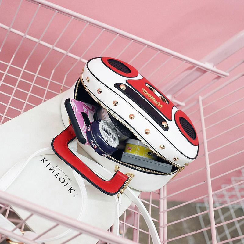 Women Fashion Cartoon Recorder Creative Shaped Crossbody Bag