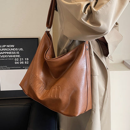 Women Fashion Retro Large Capacity PU Tote Bag