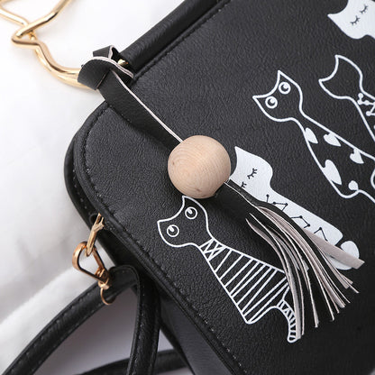 Women'S Fashion Cat Print Handbag