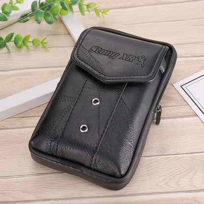 Men Large Capacity Belt Pocket Mobile Phone Bag Coin Purse