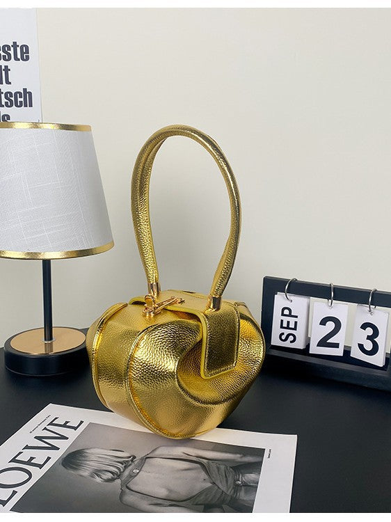 Sac à main tendance et créatif de couleur unie 