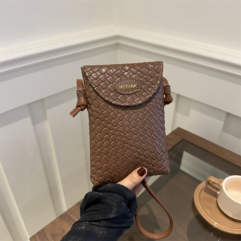 Simple Solid Color Flip Mini Crossbody Bag