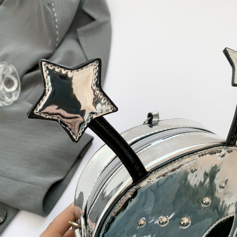 Sac bandoulière gothique créatif à rivets Alien