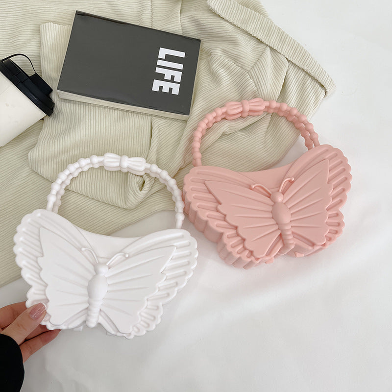 Women Fashion Butterfly Barbie Design Sense Fashion Dark Spice Girl Personality Sweet Cool Handbag