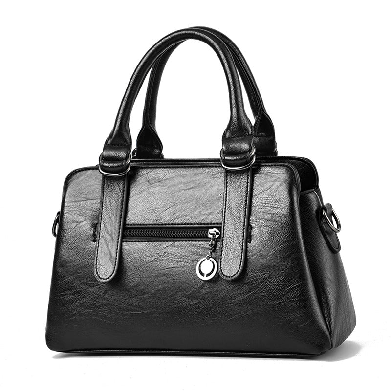 Sac à main décontracté vintage en PU pour femme, grande capacité, motif rhomboïde 