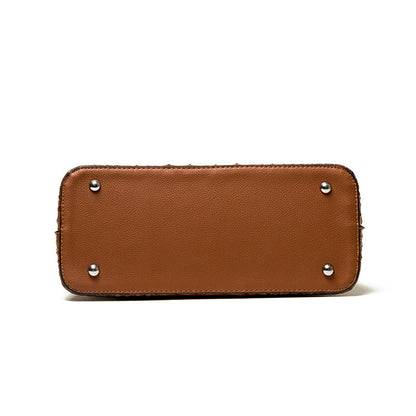 Women Fashion Casual Gradient Crocodile Pattern Handbag Two-Piece Set